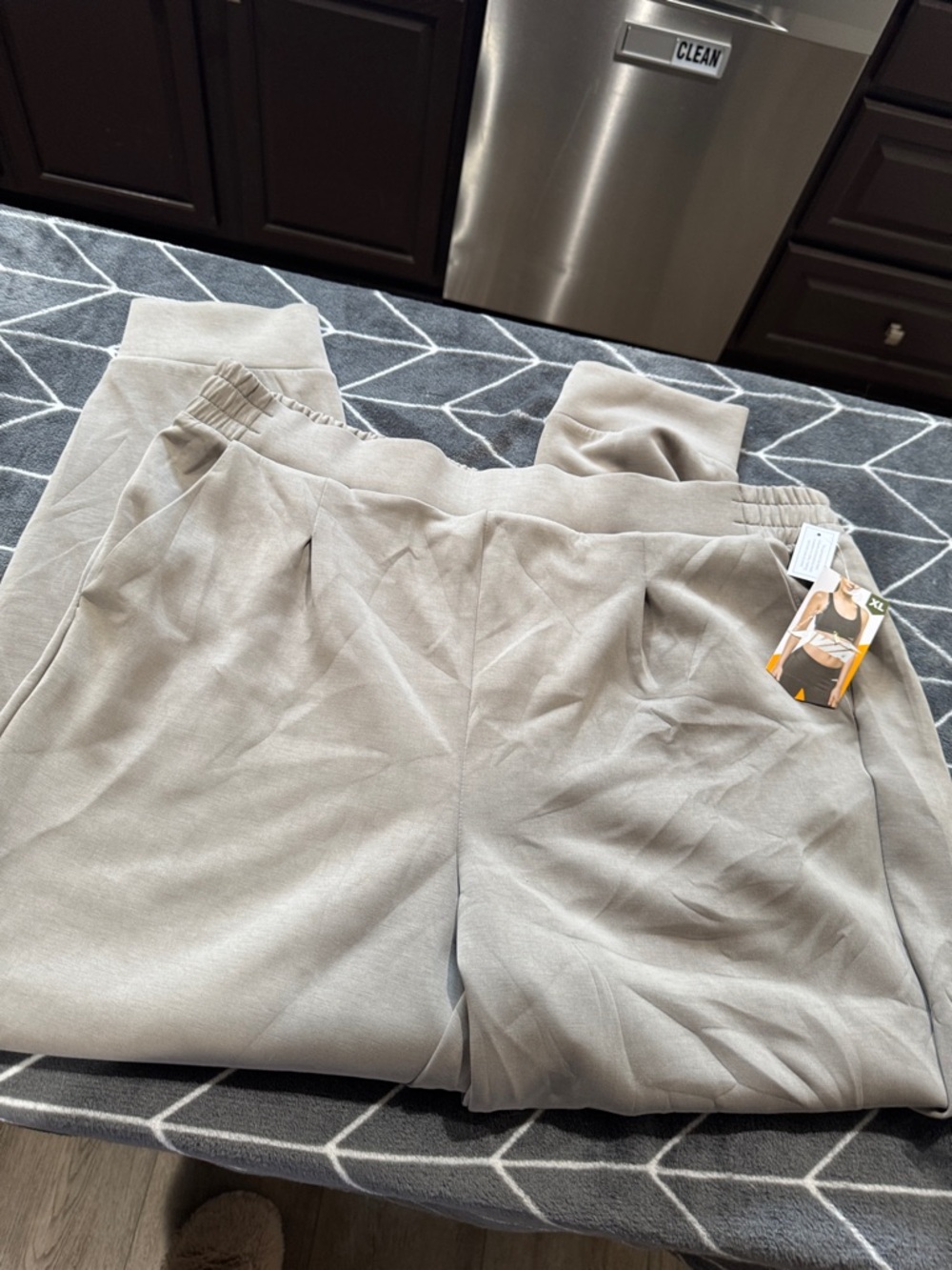 Avia Light Taupe Women's Jogger Pants